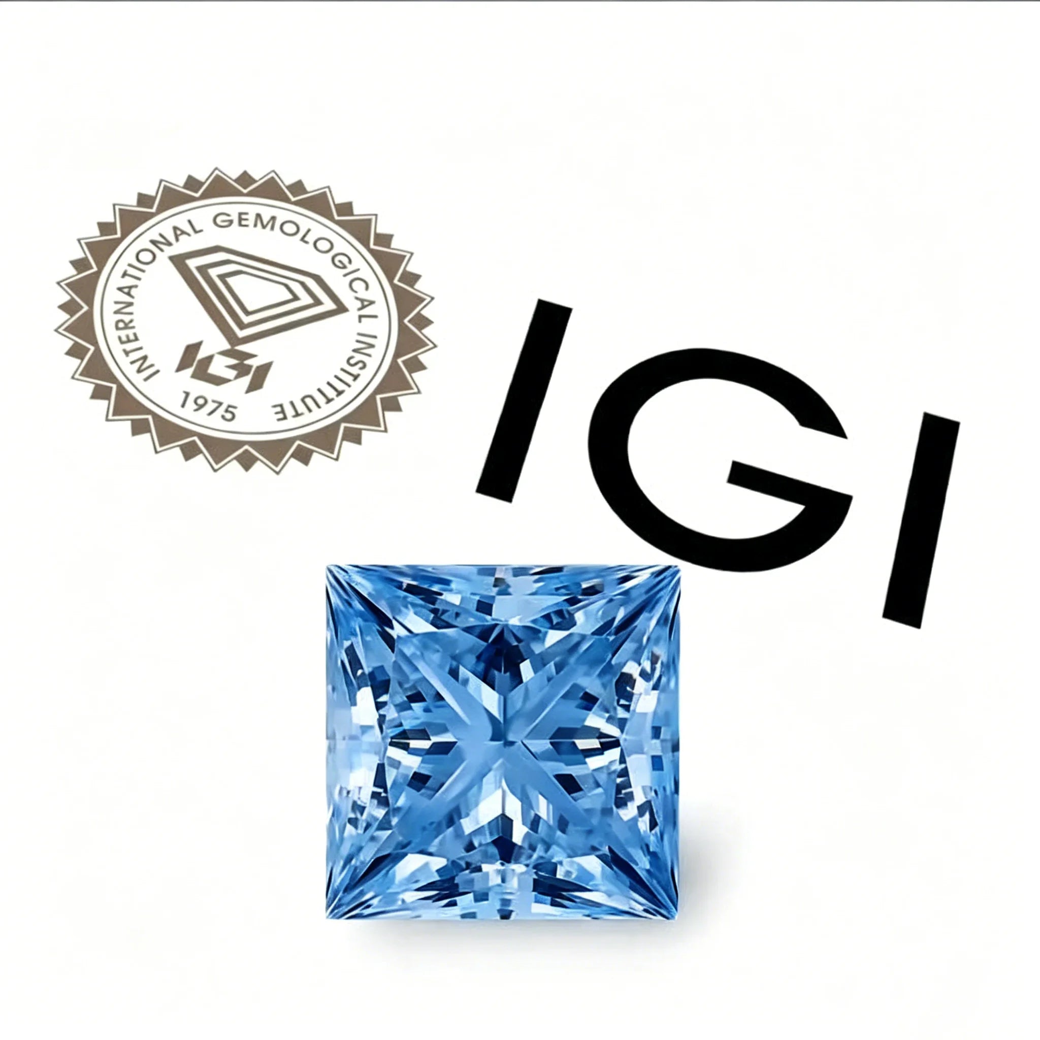 Wholesale Loose Lab Created Diamond Princess Square Cut D Color 0.5CT 0.8CT 1CT 1.5CT 2CT 2.5CT 3CT Lab Grown Diamond
