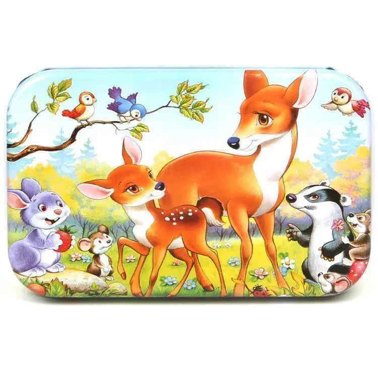 Hot New 60 Pieces Wooden Puzzle Toys for Children Cartoon Vehicle Animal Wood Jigsaw Baby Learning Educational Toy Kids Gift