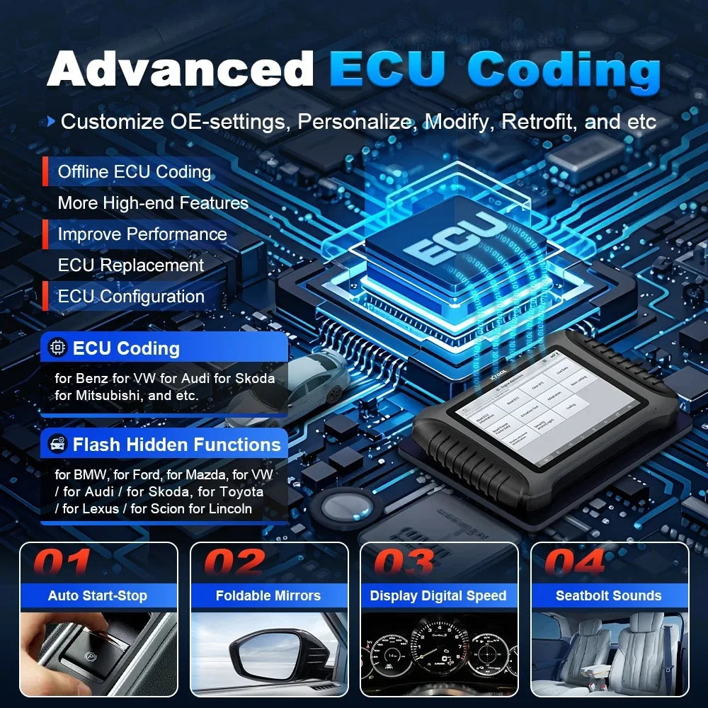 Germany EU Stock Xtool Diagnostic Tool IP900BT Automotive Ecu Programmer OBD2 Code Reader Full System Scan Tool with 41+ Reset
