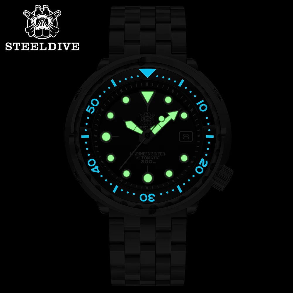Blue Dial SD1975 Stainless Steel 30ATM Waterproof High Quality Japan NH35 Mechanical Ceramic Bezel Dver Watches for Men
