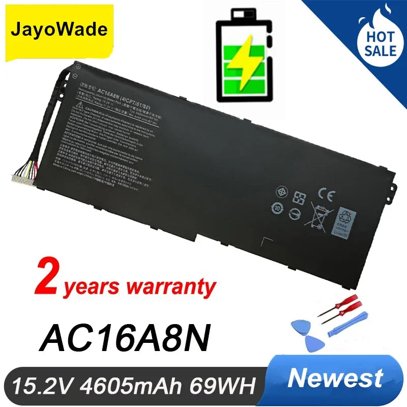 AC16A8N 4ICP7/61/80 Laptop Battery for Acer Aspire V17 V15 Nitro VN7-593G VN7-793G VN7-793G-73YP 78E3 VN7-793 717L AC16A8N