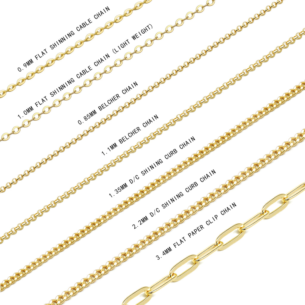 1.35mm Curb Miami Cuban Link Jewel Solid Wholesale Gold Jewelry Wholesale Delicate Gold Chain 14k Necklace