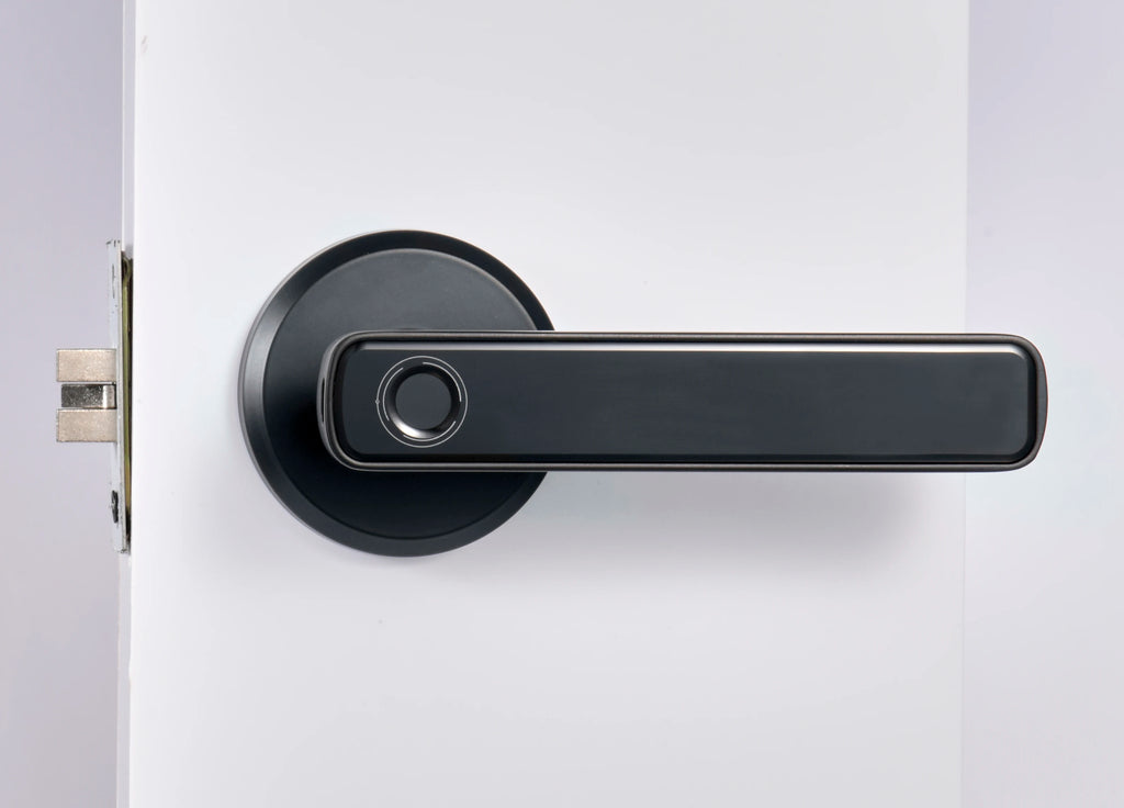 NF Card Fingerprint Unlock Locks Tools Security Key Cutting Machine armor Plate APP Unlocking Door Smart Handle Lock Indoor