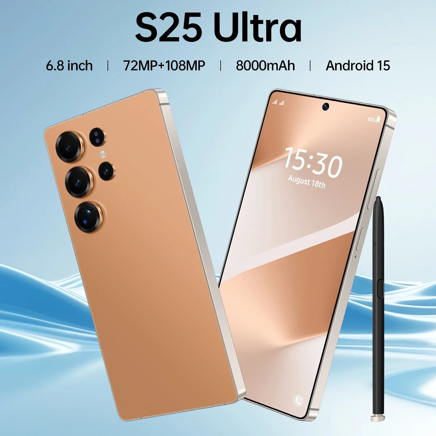 Hot Selling S25Ultra 16+1TB Qudad Core Android Phone with Face Recognition& HD Screen Cellphone Android 15 4g 5g Mobile Phones
