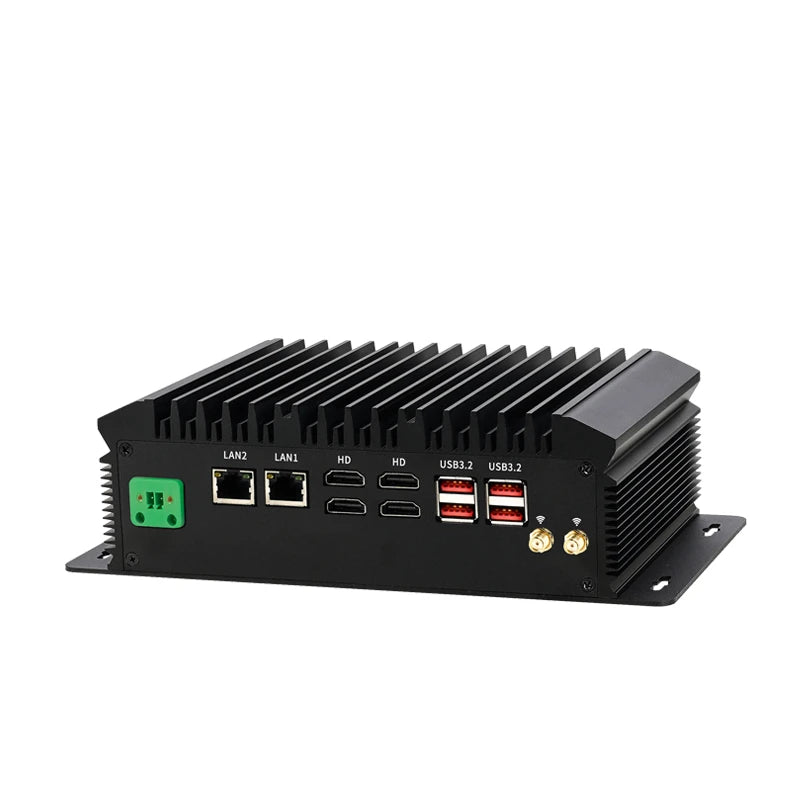 I5 1135G7 Mini Industrial Fanless PC Dual COM Dual LAN 2*DDR4 RAM M.2 Storage USB3.2 Win10/11 Linux Micro Computer
