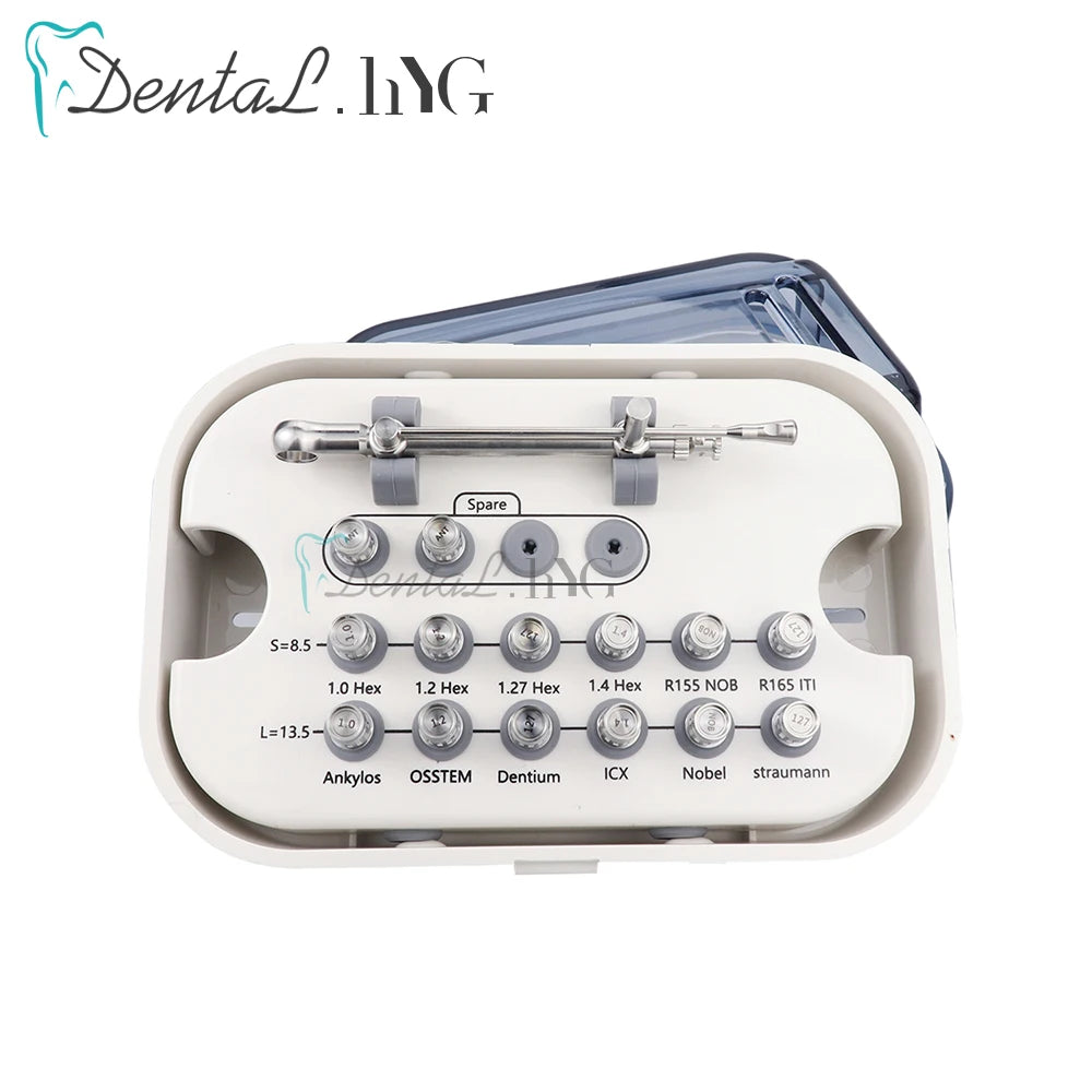 Fast ShipDental Universal Implant Torque Screwdriver Wrench Prosthetic Restoration Ratchet Kits Dentistry Implant Tool 10-70NCM