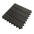 Fire Retardant Outdoor Interlocking Deck Tiles WPC Heavy Duty Anti-Slip for Commercial Patio Hotel Garden Flooring