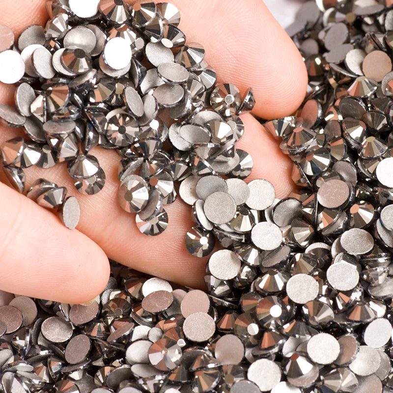 YANRUO 2058NOHF Flatback All Sizes Crystal Rhinestones Stones Nail Clothes for Needlework DIY Crafts Decor Gems