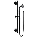 Brass Contemporary Shower Slide Bar Handheld Shower Head Adjustable Height Wall-Mounted 59-Inch Hose Rainfall Waterfall Spray