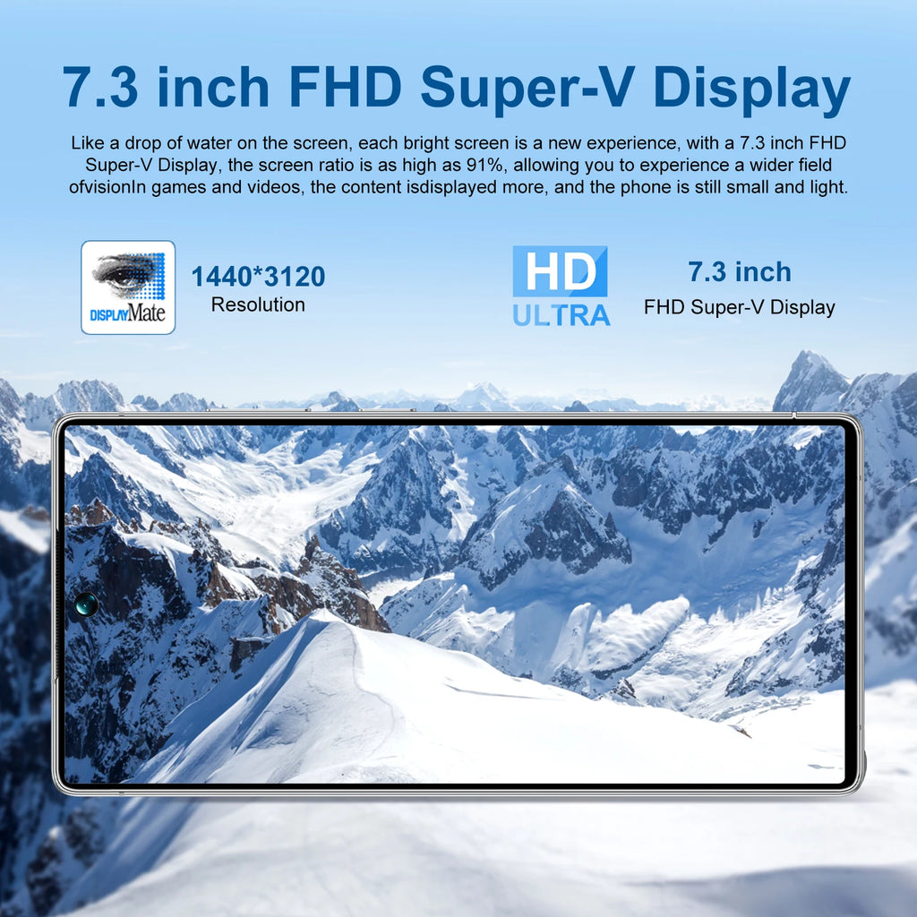 Original Condition S25 ULTRA 5G Cellular Phone 108MP Rear Camera 7.3 Inch Screen 7800mAh Battery Smart Cell Phone Unlocked