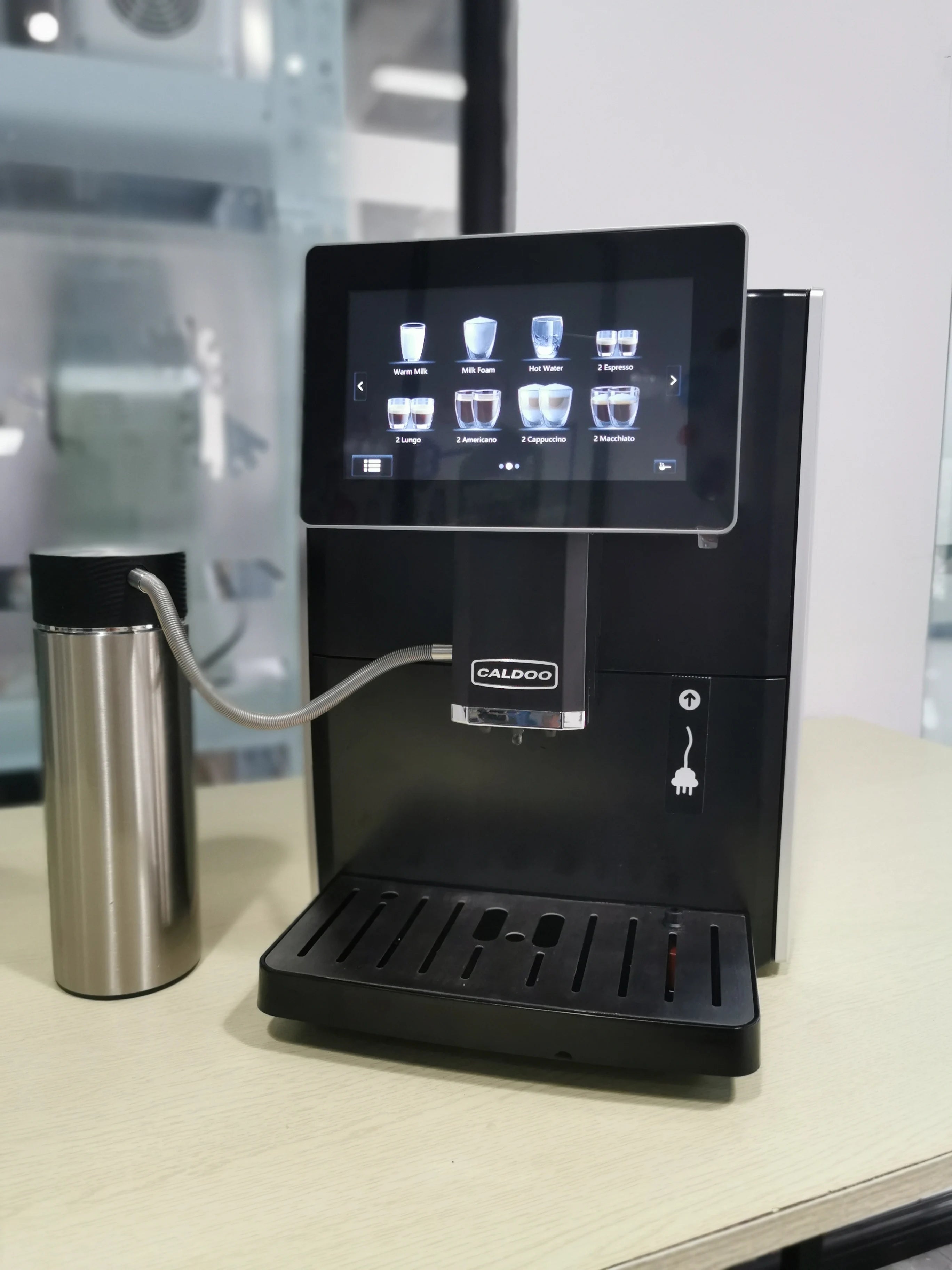 Household Smart Coffee Maker Fully-automatic Multi-language Espresso Coffee Maker Machine with CE CB EMC Certificated