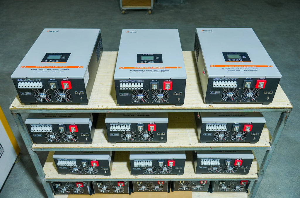 5KW 48V Hybrid Solar Inverter Built-in 100A MPPT Solar Charge Controller  120V/240V Split Phase Output With AC Charger