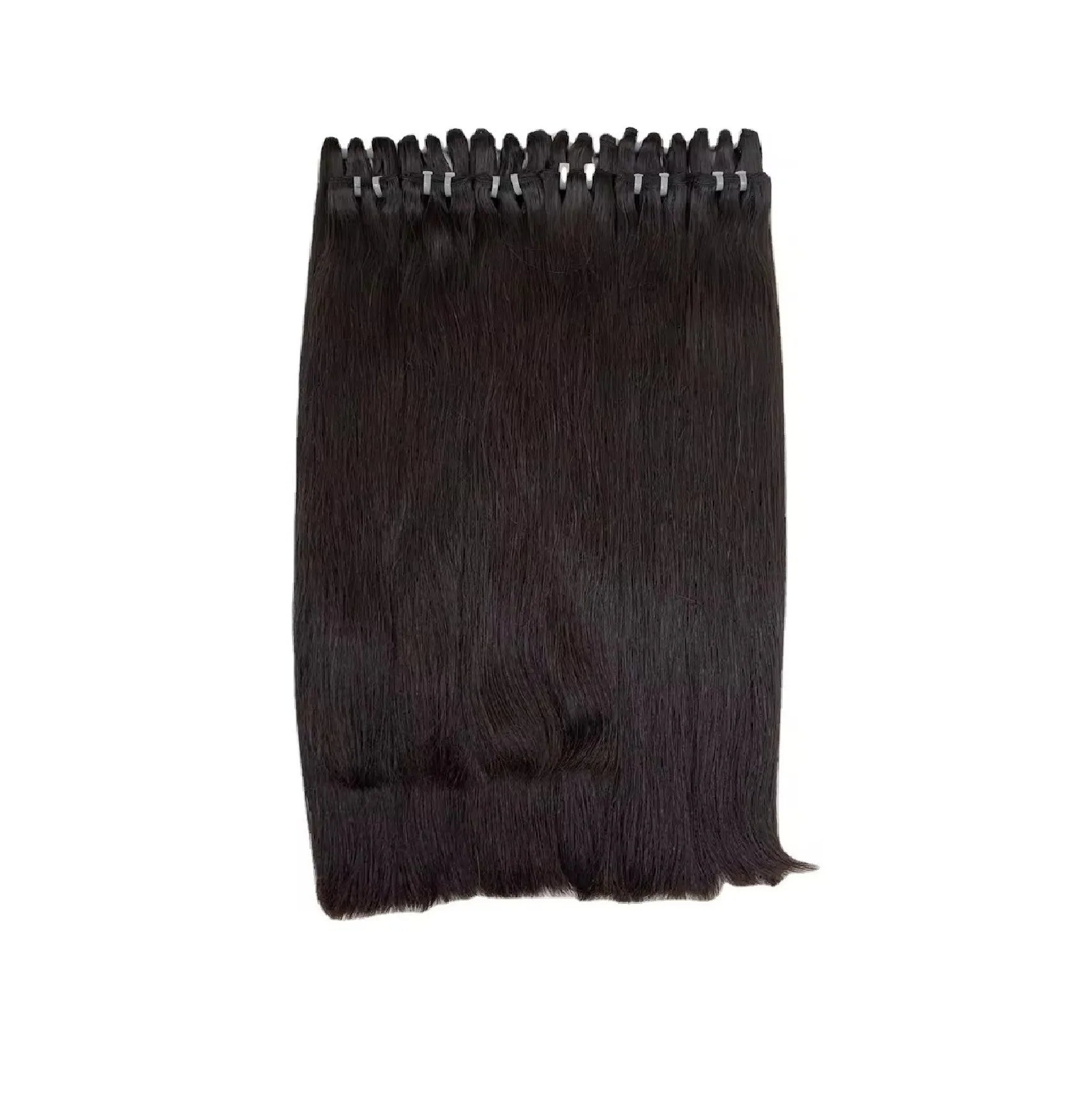 Loose Natural Wave Indian Hair Lace Front Weave Remy Hair Pre-Looped Black Style 180% Density