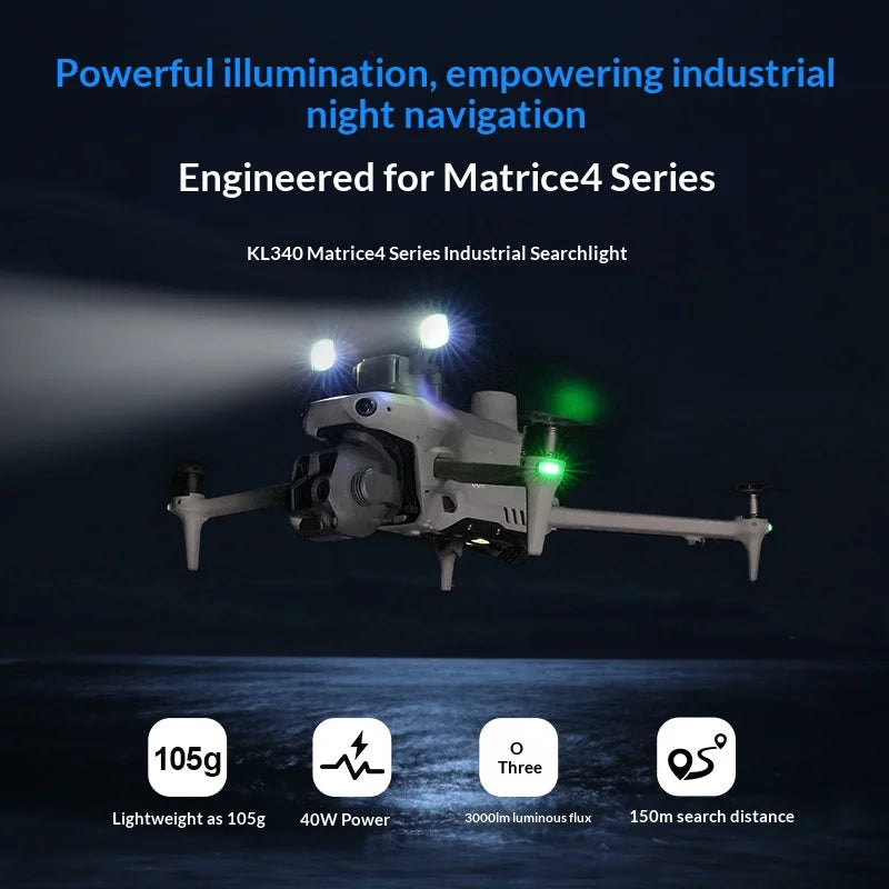 Led for Mavic 4T LKTOP Industry Edition Compatible KL340 Searchlight Drone-Mounted Color Strobe Light