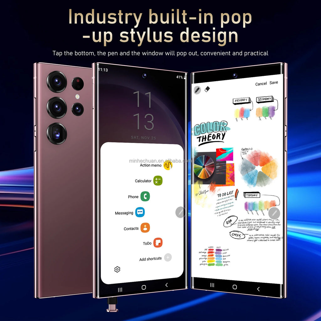 2024 Original Android 13 S24 ultra Phone Smartphone 16+1TB Mobile Phone Cell Gaming Phone 4G&5G 7.3 Inches Smartphone