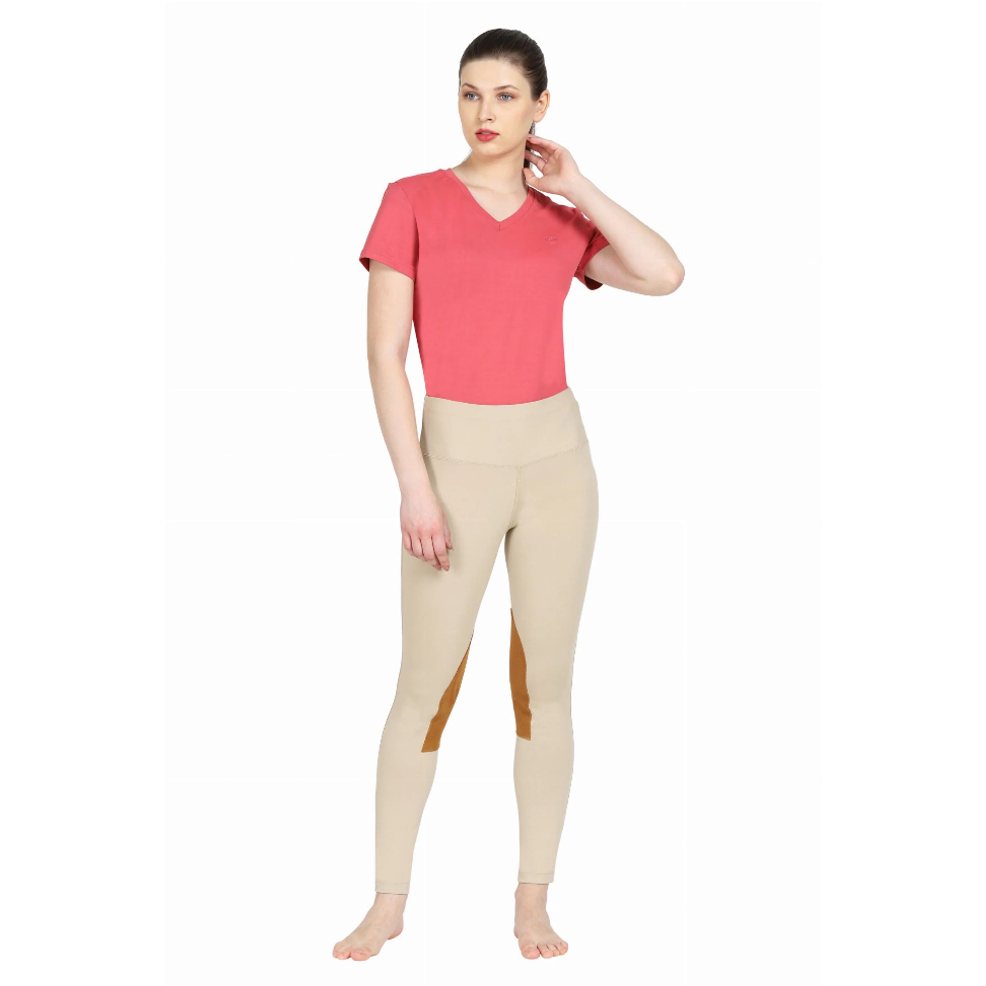 TD Tuffrider Ladies Taylor Tee Cute Slim Fit Crop Top with Breathable Character Pattern One Size Fits XS XXS