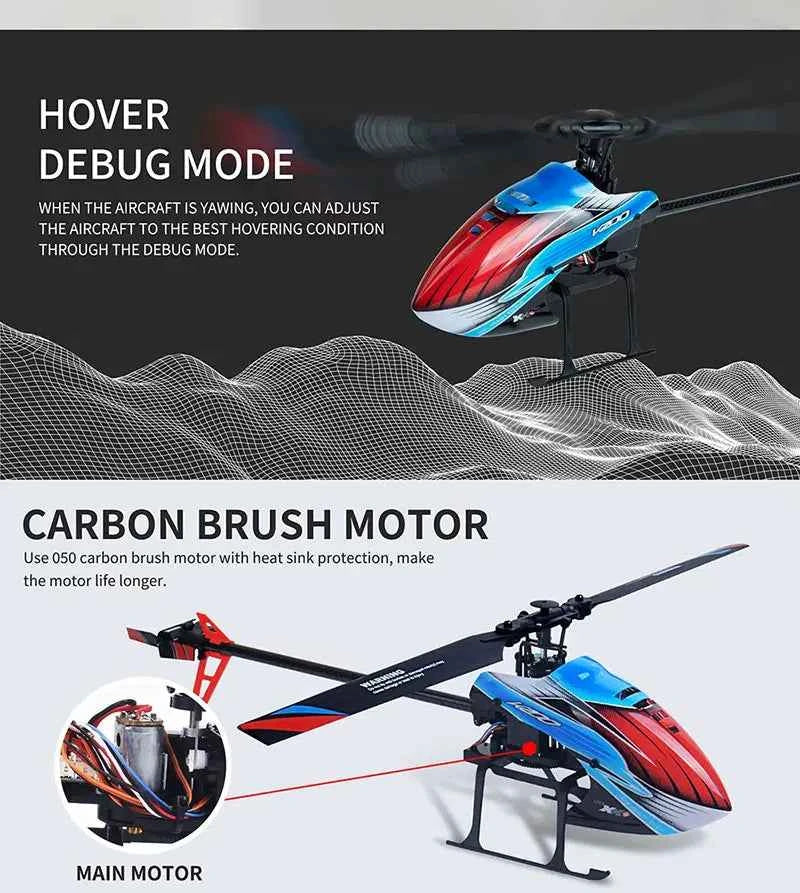 WLtoys XK K200 RC Helicopter 4CH 6G 6-Aixs Gyro Single Propeller Without Ailerons Altitude Hold Aircraft Drone Toys