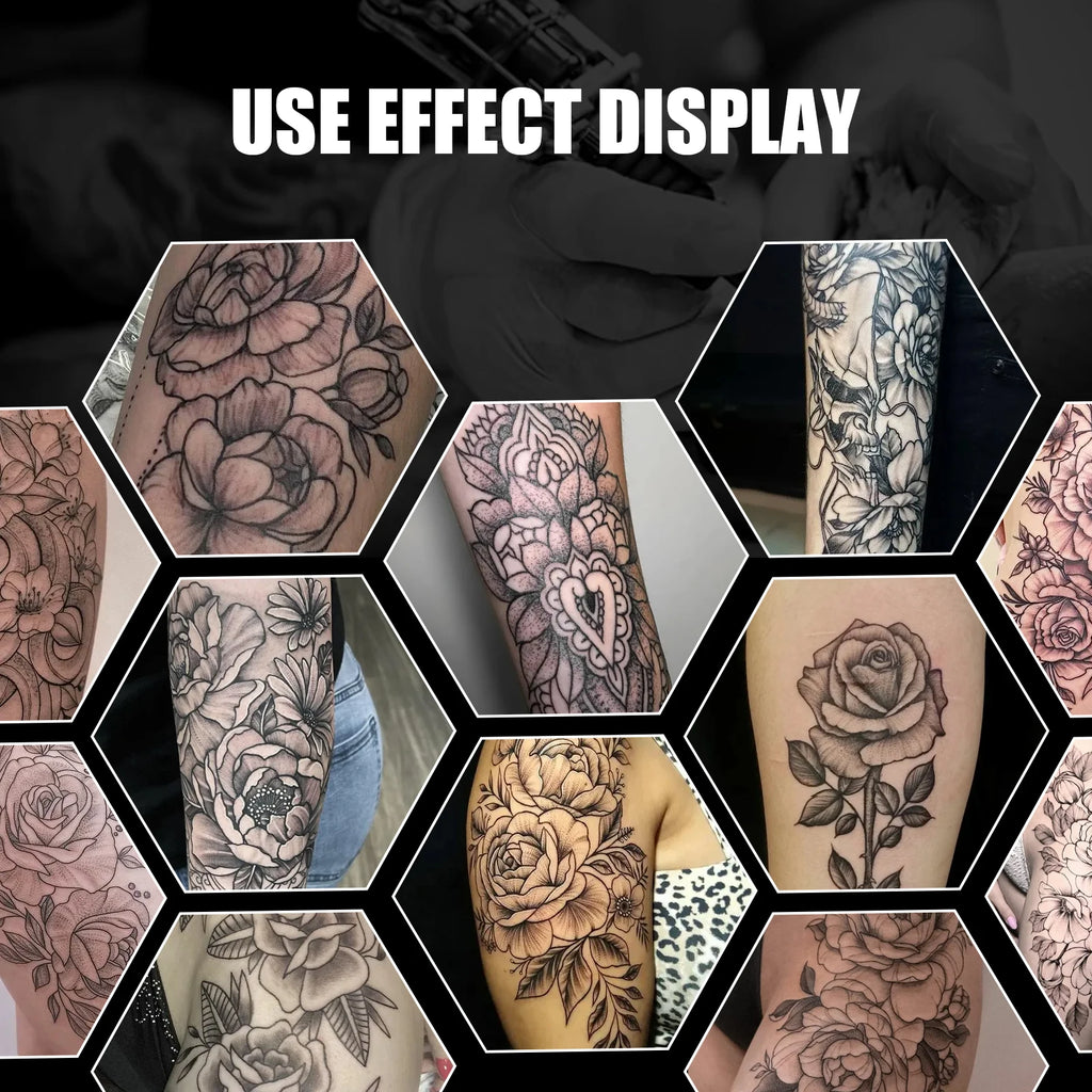 UINK 240ml Triple Black Tattoo Ink: High-quality Tattoo Pigment, UV Sterilized, Customizable Logo, OEM Supported.