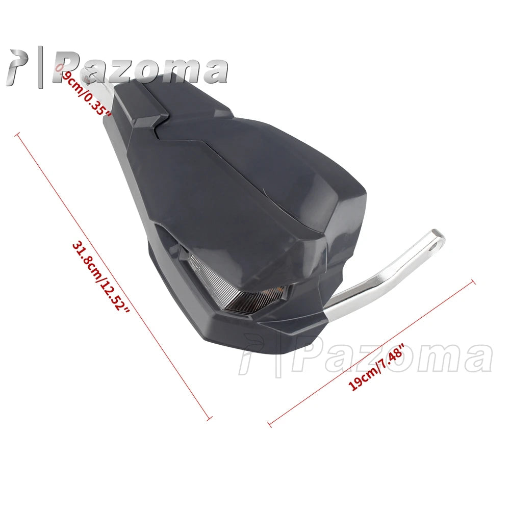 Motorcycle 7/8" Handguard Protector with LED Light 1 Inch Hand Guards for Honda Kawasaki Suzuki Yamaha Models