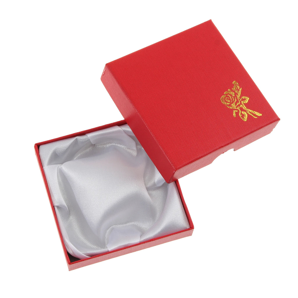 Square Rose Printed Jewelry Packaging Box Bracelet Necklace Storage Case Cardboard Gift Box Jewelry Organizer Case