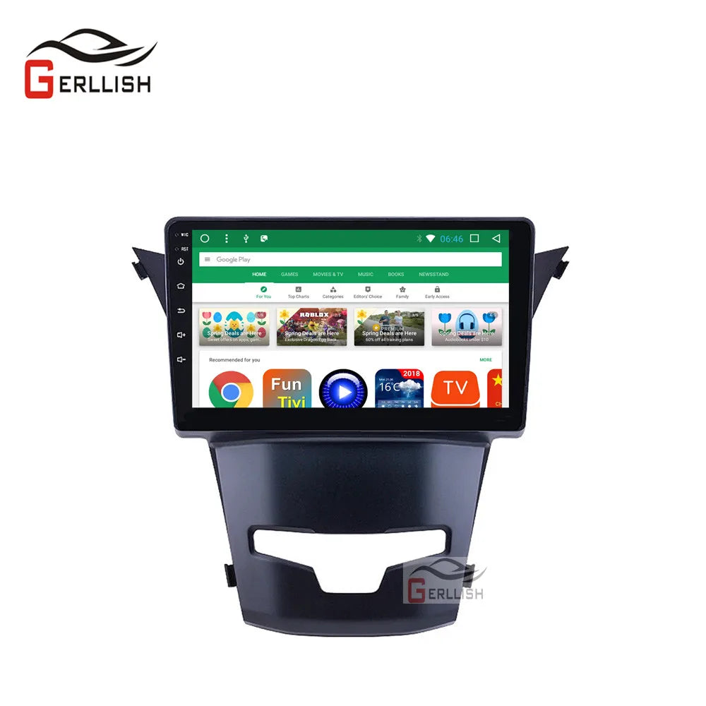9" Android Car DVD Multimedia Player Auto Radio Stereo for SsangYong Korando 2014-2018 Navigation With GPS WIFI Playstore