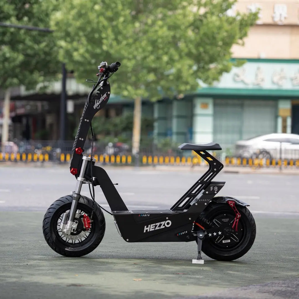 Hezzo 16Inch 72v 10000w Dual Motors Escooter Adult Electric City Fat Tire Cargo Foldable Folding  Dirt Road Bike Conversion Kit