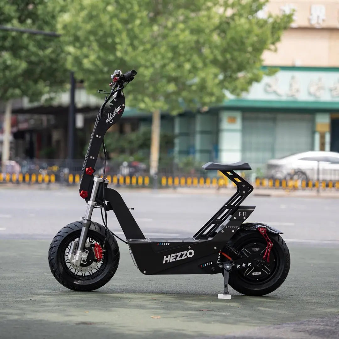Hezzo 16Inch 72v 10000w Dual Motors Escooter Adult Electric City Fat Tire Cargo Foldable Folding  Dirt Road Bike Conversion Kit
