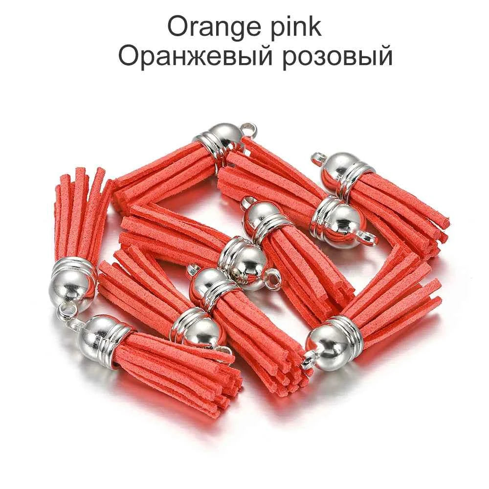 20-60pcs/lot 38mm Tassel Vintage Leather Tassels Fringe for Purl Macrame Pendant For DIY Jewelry Making Supplies Accessories