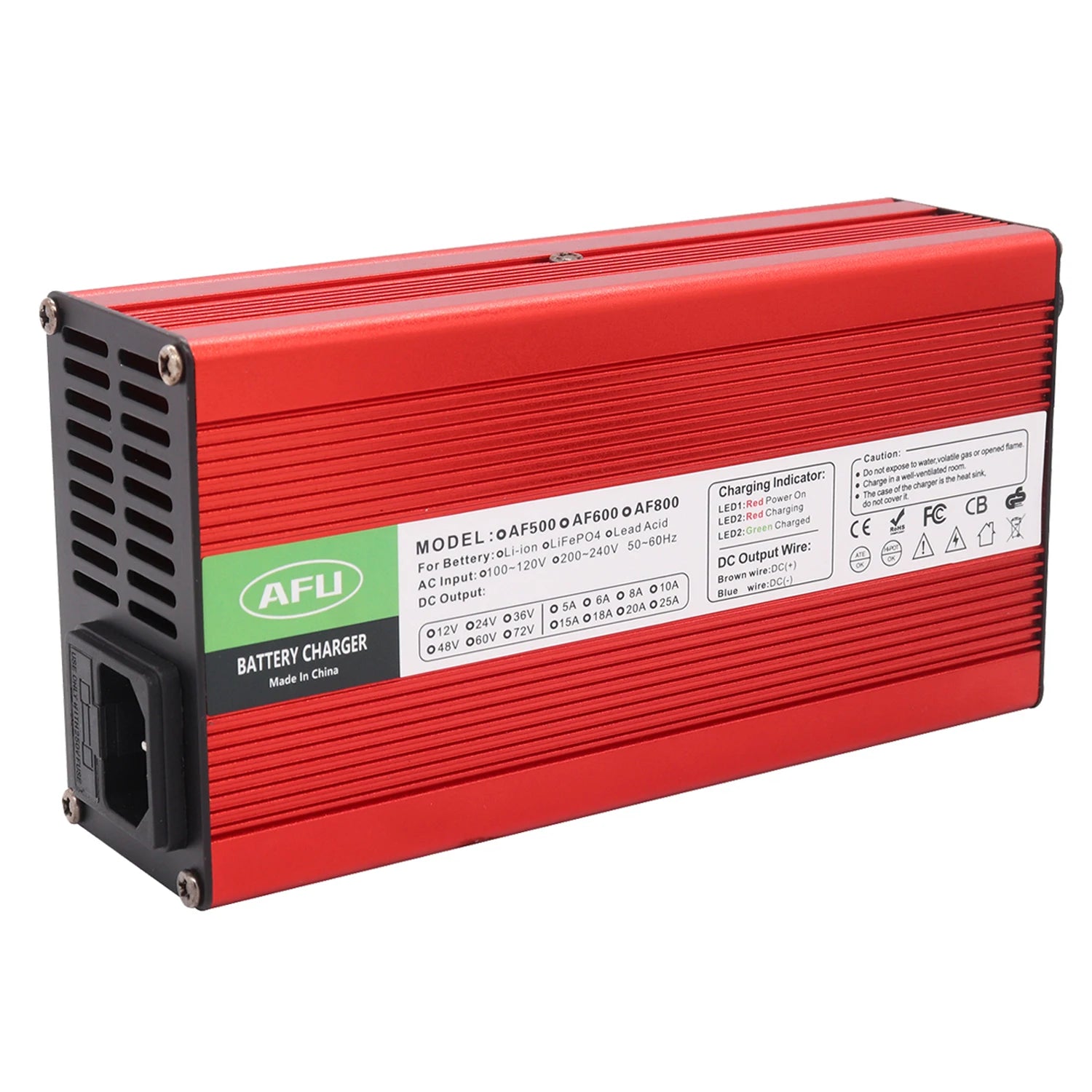 Factory Direct Float Charge 55.2V 55.8V Lead Acid Battery Charger With Cooling Fan 5A 48V Lead Acid Battery Charger