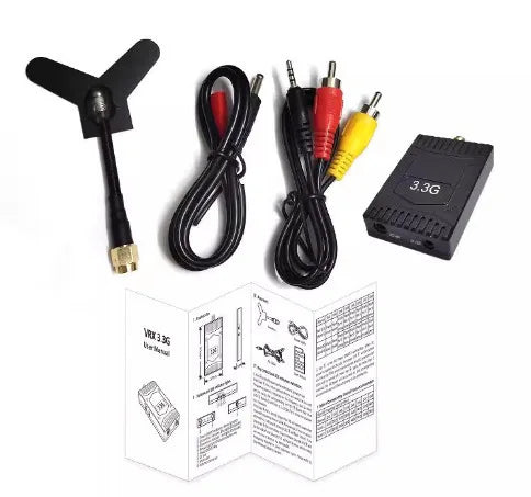 Ready Stock 3.3G 4W VTX 3.3G VTX 3.3G VRX 16CH RTF Video Transmission for FPV Racing Drone Accessories