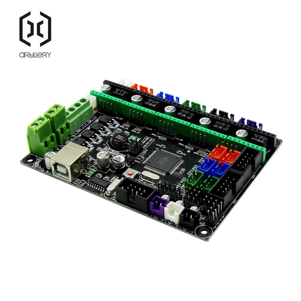 The 8-bit motherboard is used for 3D printers, Artillery Sidewinder X1, and Genius supports other brands of printers