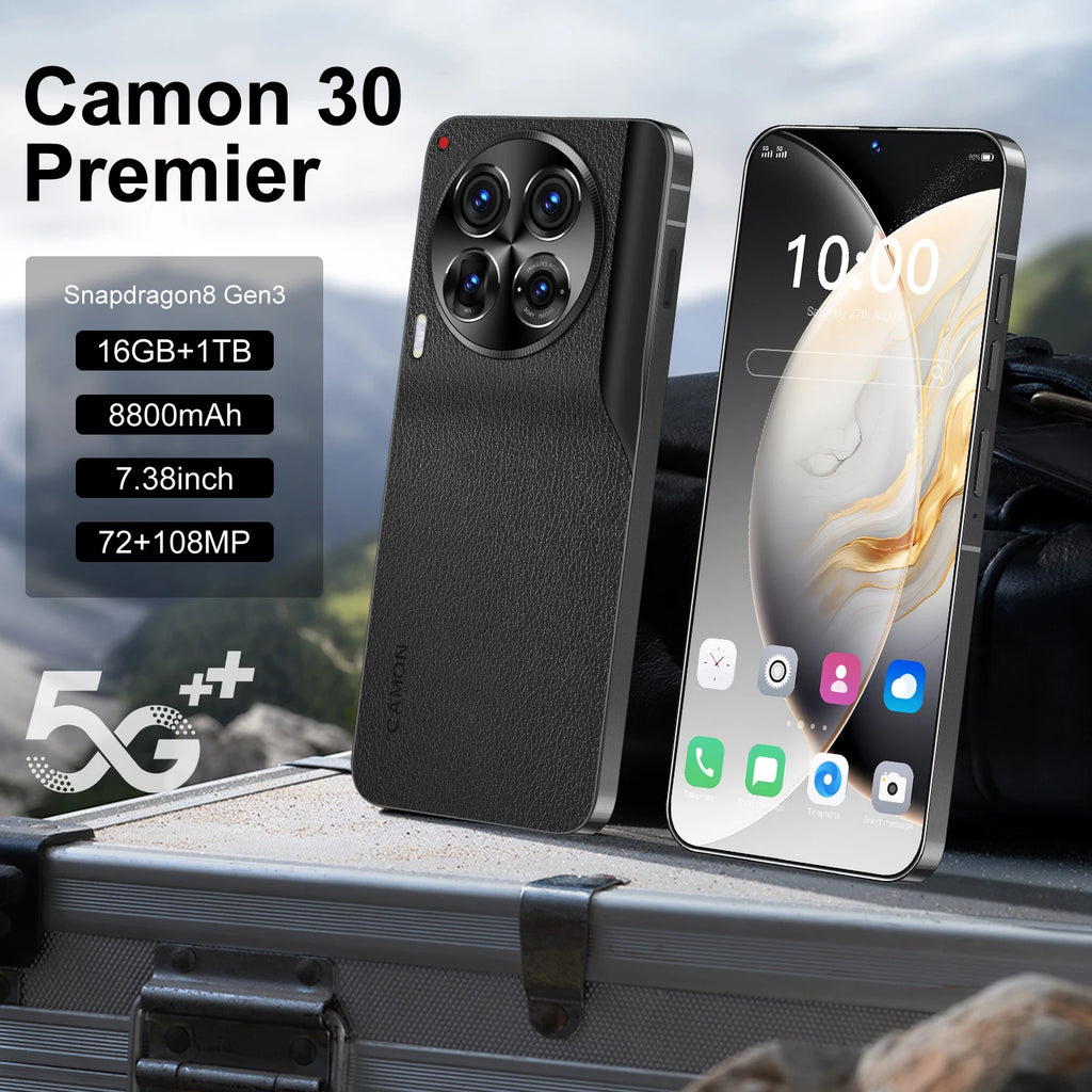 Camon 30 5G Gaming Smartphone Android 13 6.8" OLED 90Hz Display 6000mAh Battery Quad-Core MTK Dimensity C30 Pro Mobile Phones