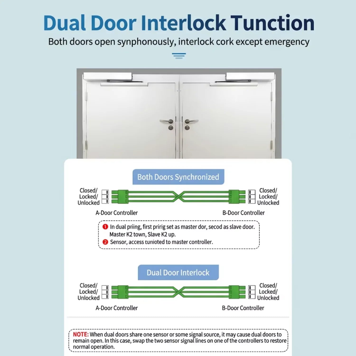Automatic Door Opener Commercial Dc 24v Brushless Automatic Dual Swing Door Opener