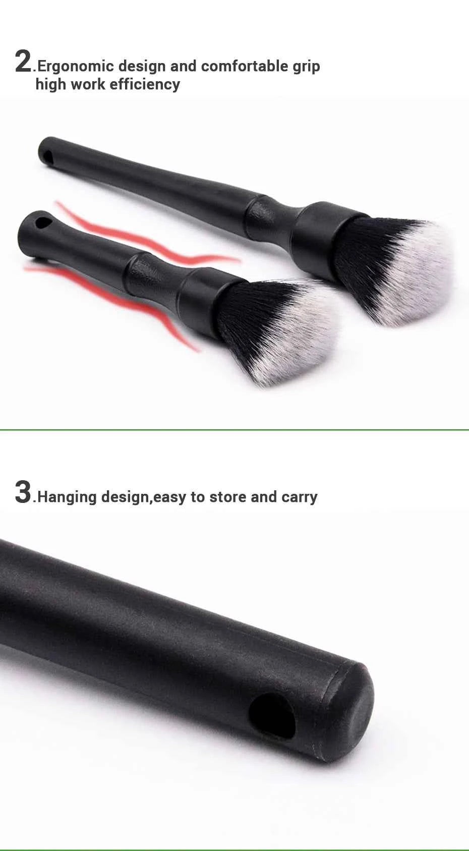Car Wash Car Detailing Brush Car Dashboard Cleaning Tools Air Outlet Cleaning Brushes for Auto Interior Cleaning Accessories