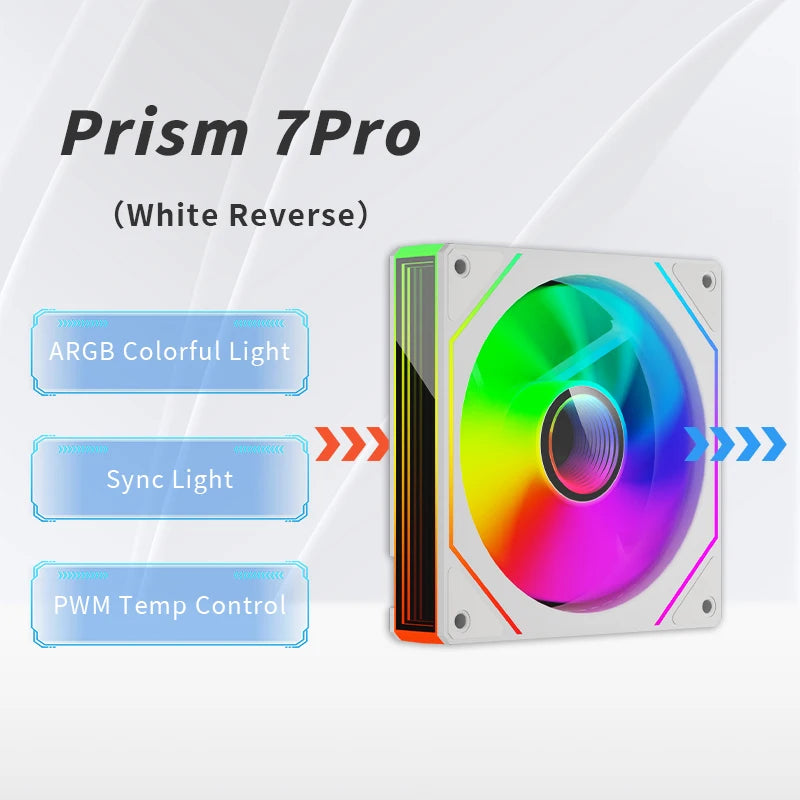 OEM 120mm ARGB PWM Smart Sync PC Cooling Fan High Static Pressure LED Computer Case Fan for Gaming Desktops