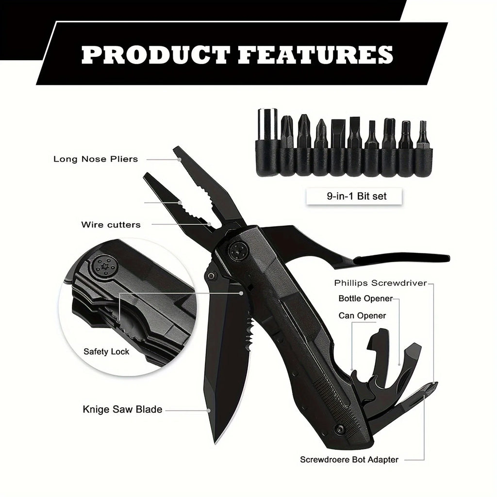 Multi-functional outdoor folding knife, with folding wrench sawtooth channel, etc., survival knife in the wild