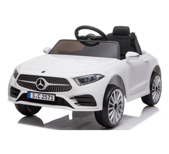 12V Kids Ride on Benz Car with 2.4G Remote Control, Car Ride on Vehicle Double Doors, 5 Point Safety Belt,LED Light 2-5 Year