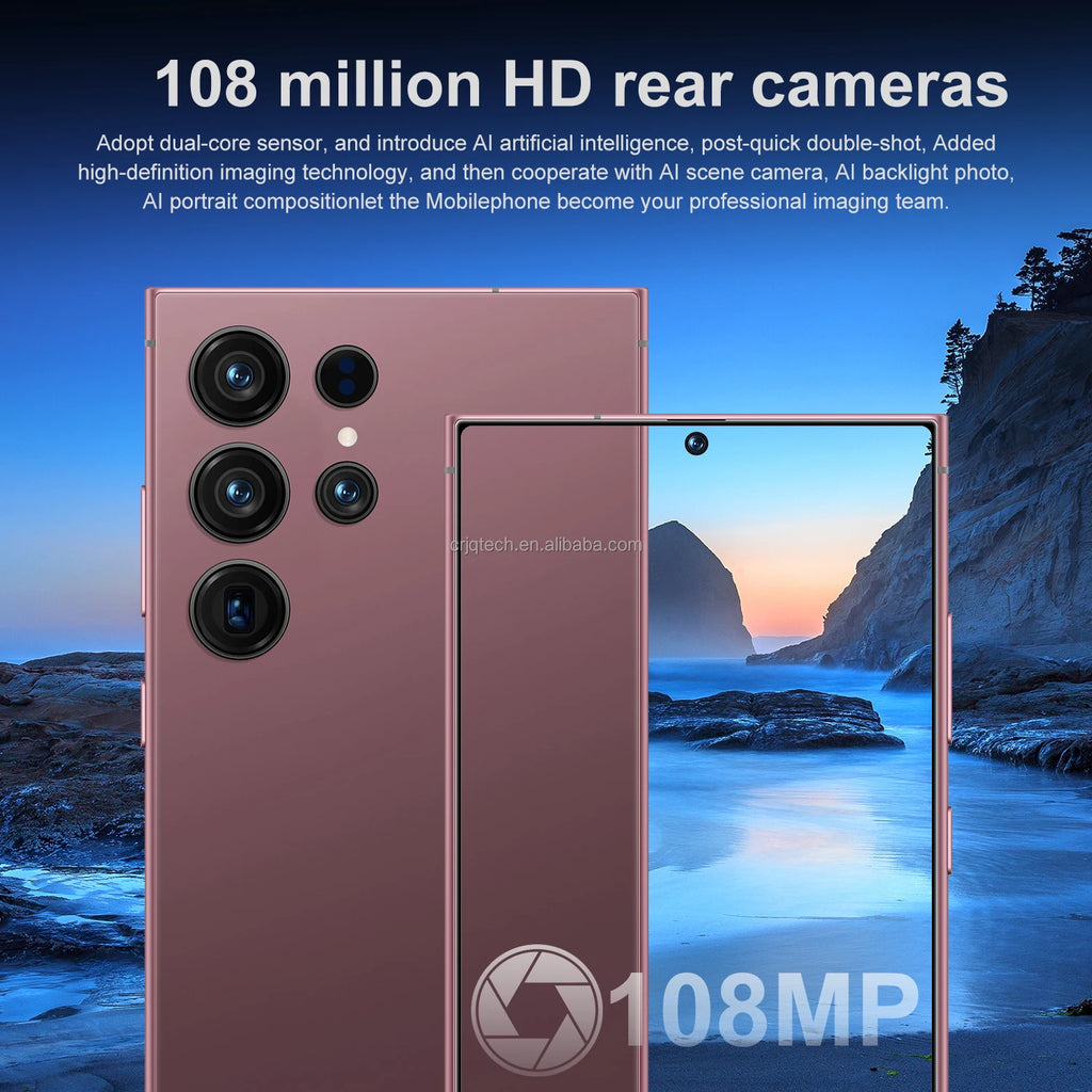 Hot Selling S24 Ultra Original 5G Android 13.0 Smartphone with 12GB RAM + 512TB 144Hz 108MP Deca Core Spanish