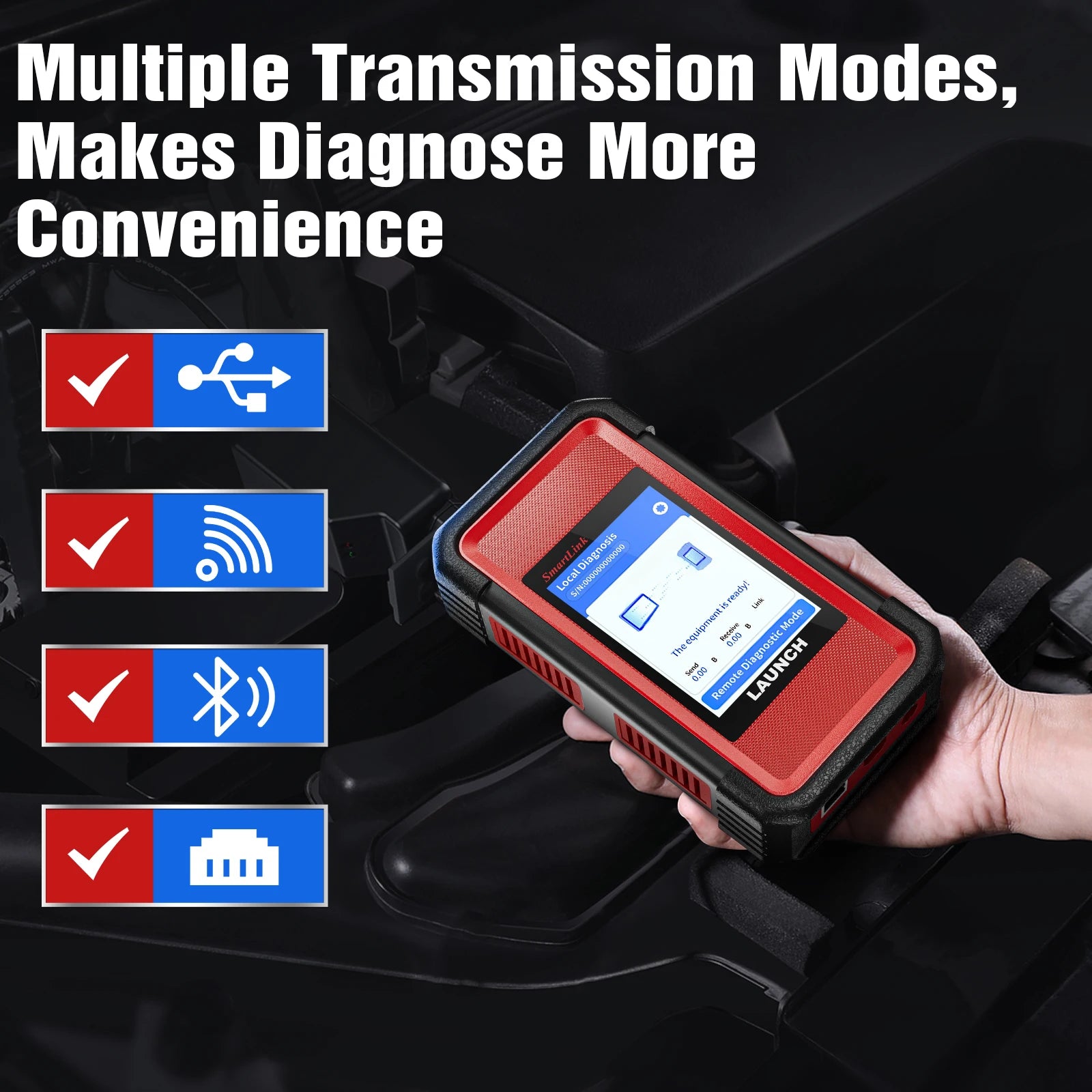 Launch X431 SmartLink C 24V Heavy Duty Truck Module for Machinery Commercial Vehicles Diagnostic