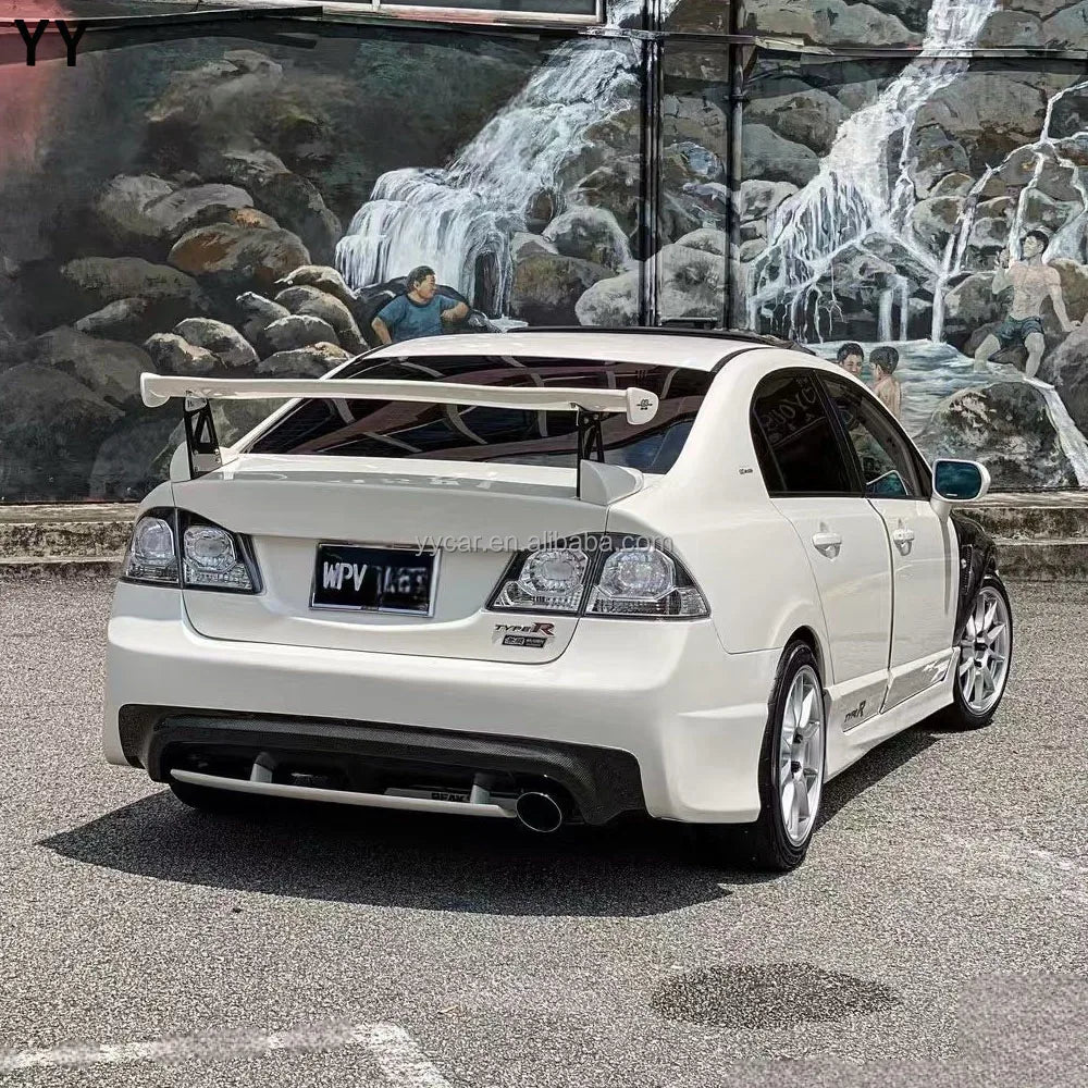 mugen GT Style for 2006 to 2010 8th CIVIC FD2 4DR Adjustable Trunk Racing Rear GT Wing Fit for Civic FD2 4Door Rear Spoiler