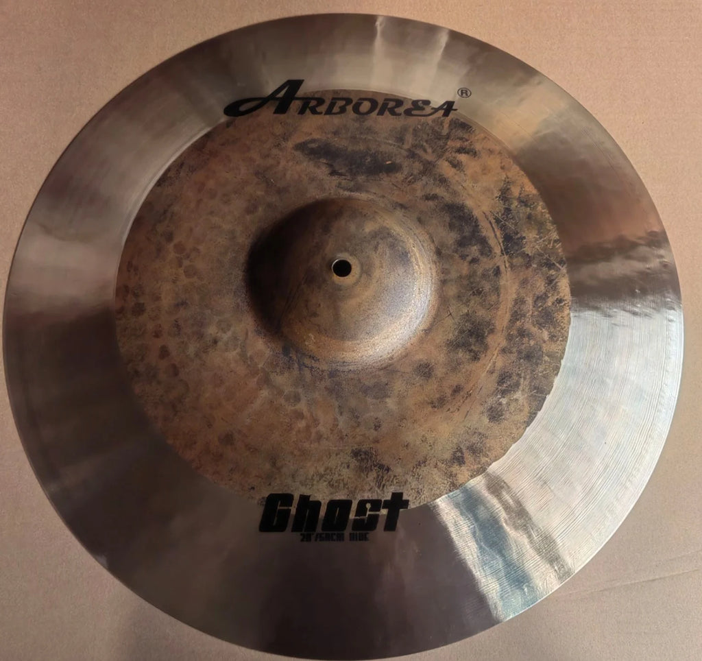 ARBOREA Cymbal Ghost Series, 10"Splash+14"Hi-Hat+16"Crash+18"China+20"Ride+Bag for Drum Set, Handmade Cymbal
