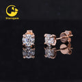 Starsgem 14k Gold Moissanite Earrings Stud 8mm 7mm 6mm 5mm Man Made Diamond Trendy Stud Earrings.