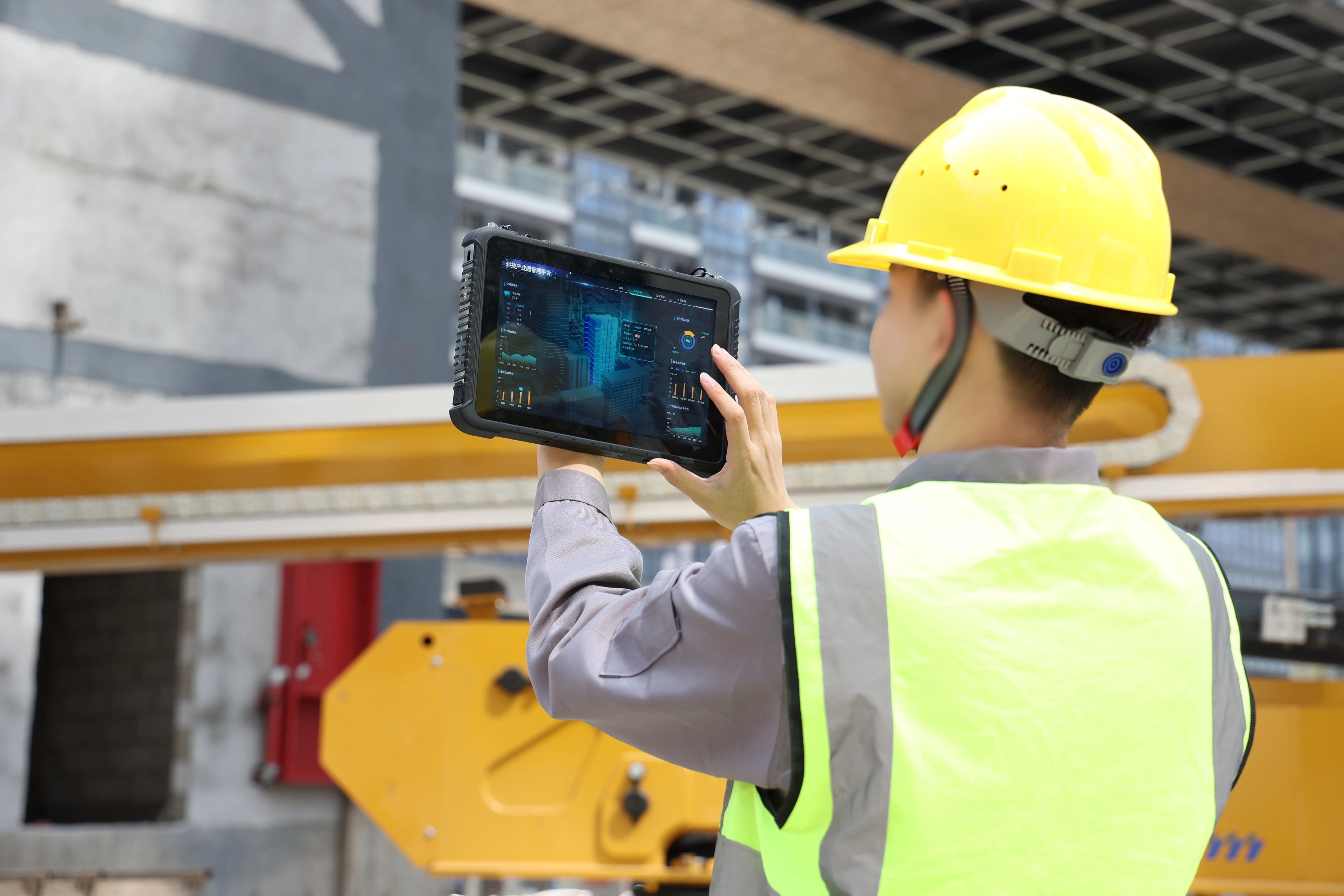 High Quality 10.1 Inch Windows 11 Intel JASPER LAKE N5100 CPU Removable Battery RS232 RJ45 Ports Industrial Rugged Tablet PC