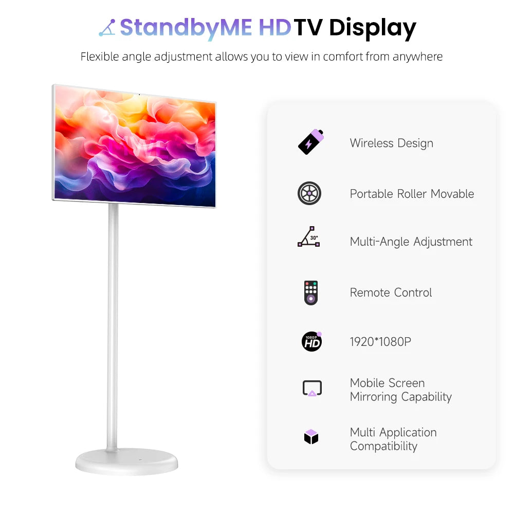 MWE EU/US Local Stock 24/32/43 Inch Mobile Entertainment Android Screen Smart TV Android System High Quality