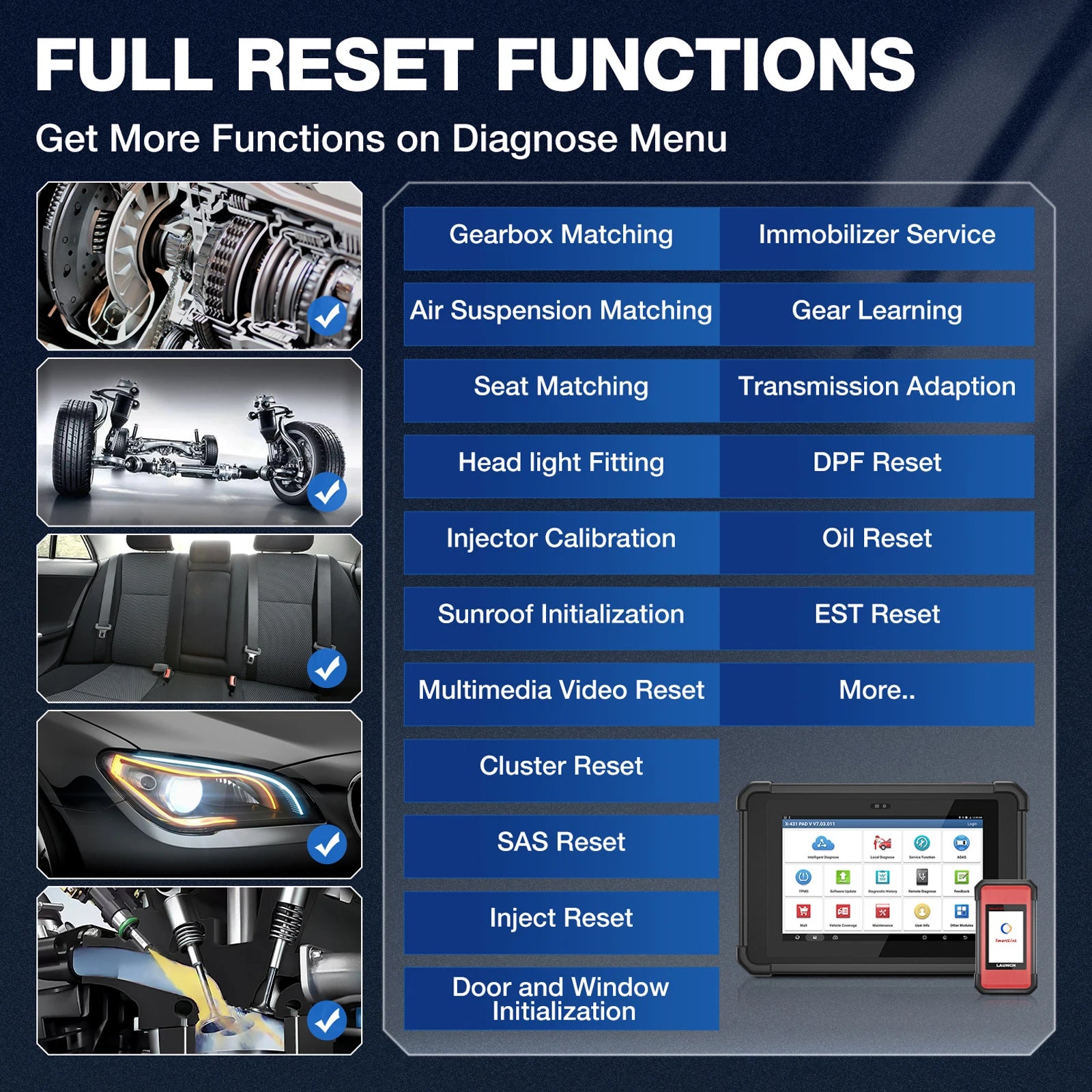 USA EU Warehouse Launch X431 PAD5 ECU Online Programming Coding Automotive Scan Tool Full System Diagnostic Tool