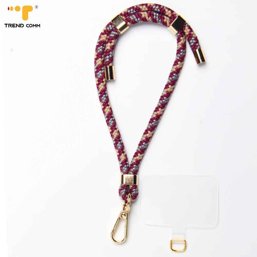 Custom Colorful Elegant Nylon Neck Loop Strap Cute Smartphone Mobile Phone Accessory for iPhone for Phone Cases