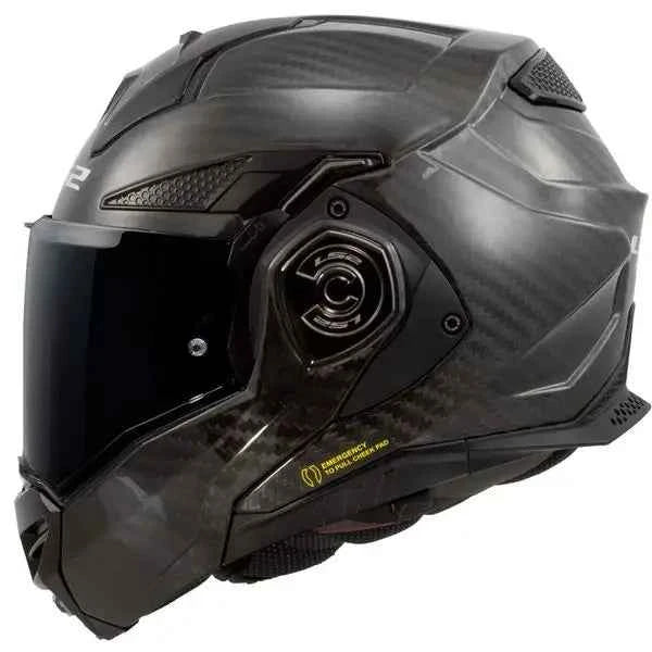 FF901 Original Carbon Fiber Rear Flip Helmet with Double Lens 180° Uncover DOT Four Seasons Compatible Fiber 6K for Motorcycles