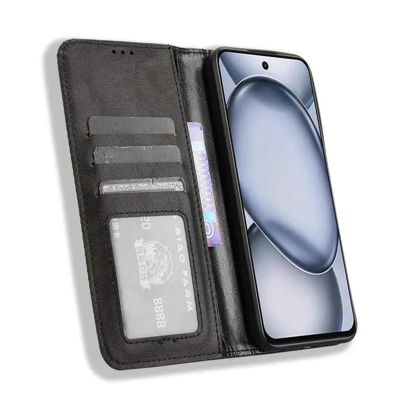 For Itel A80 4G Wallet Stand Function Pu Leather Magnetic Closure Phone Cases Card Slot Phone Cases
