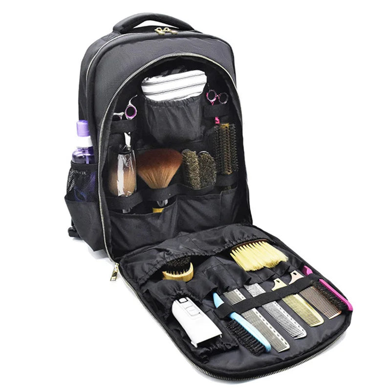 Custom Fashion Hairdressing Tool Bag with Tool Pouch the Functional Haircut Barber Bag for the Salon