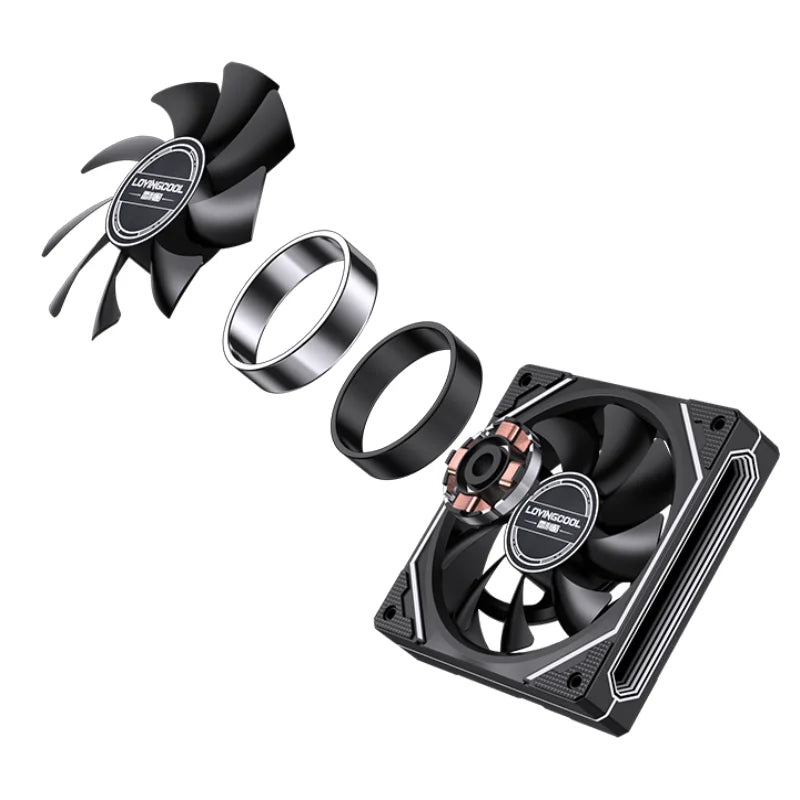 Lovingcool Newest Design Colorful LED Computer Case Fan PWM 120mm Ventiladores PC ARGB Fan 5V 3PIN 4PIN Plastic RGB 40000 Hrs